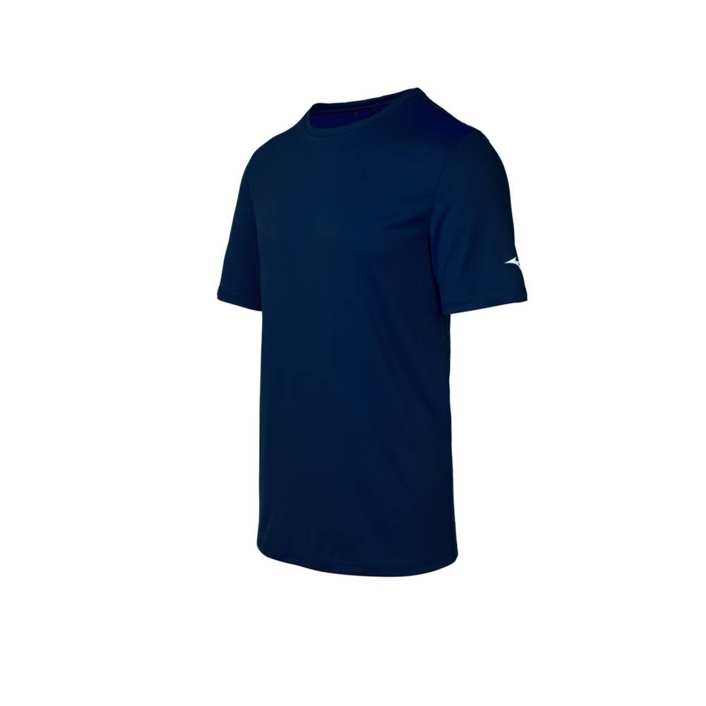 Camisetas Mizuno Hombre Azul Marino Ofertas UJFM-58640